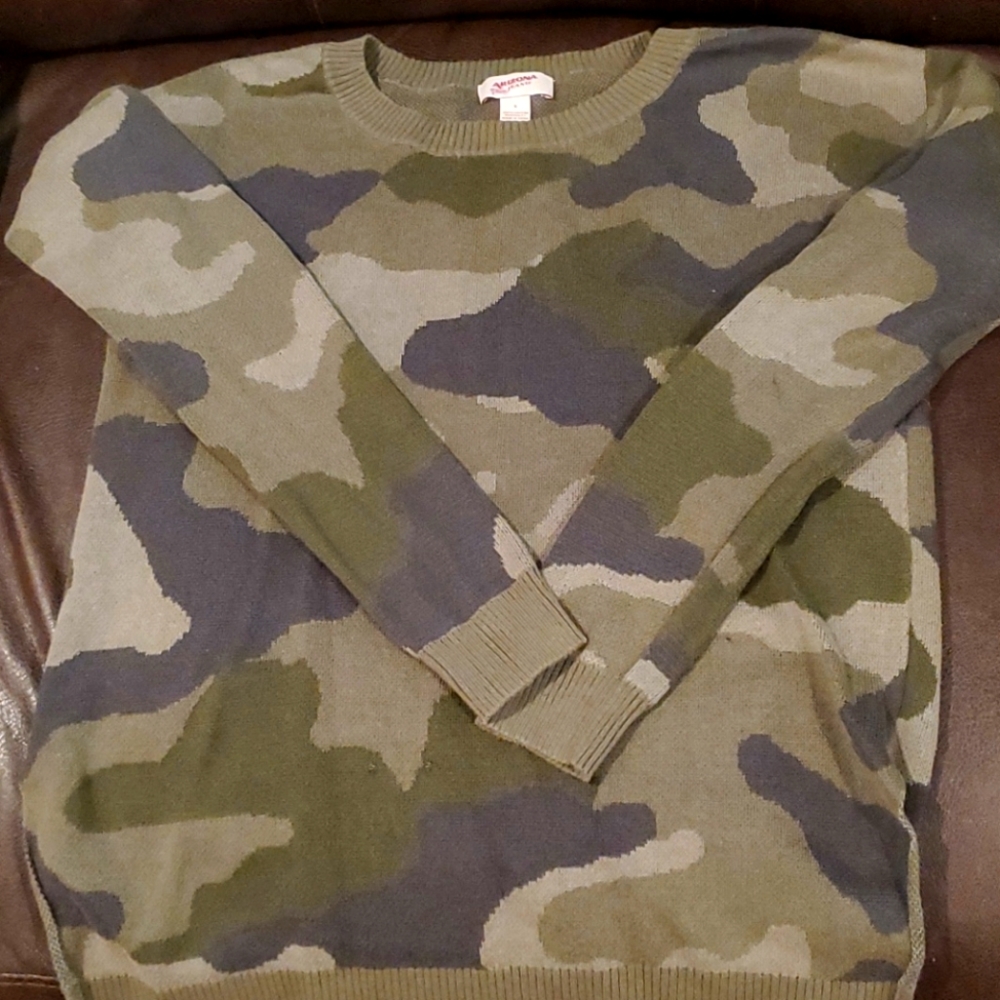 Camo sweater